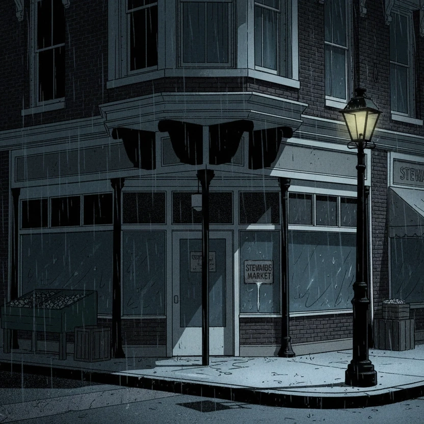 Comic art - market scene